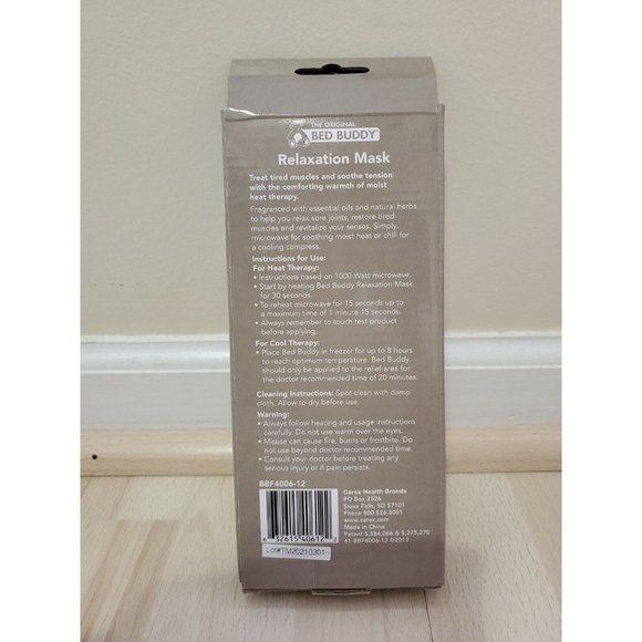 The Original Bed Buddy Aromatherapy Relaxation Eye Mask, New Purple - Picture 3 of 3